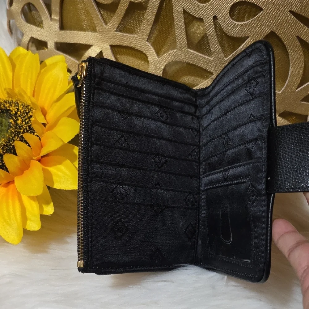 Vera Bradley Black and Brown Patterned Wallet - Picture 5 of 12